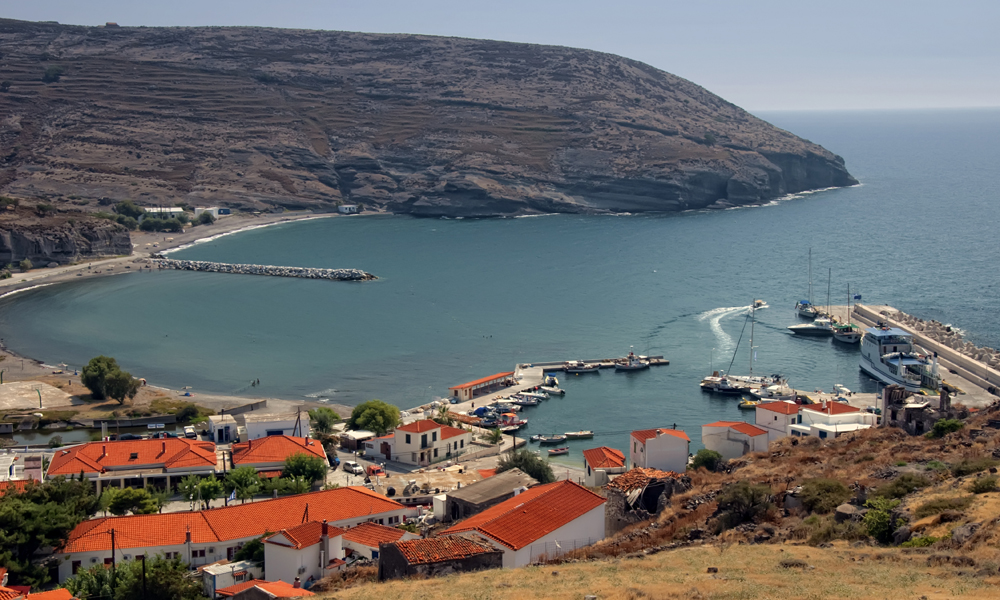 There is only one village of the same name but there are several beaches.